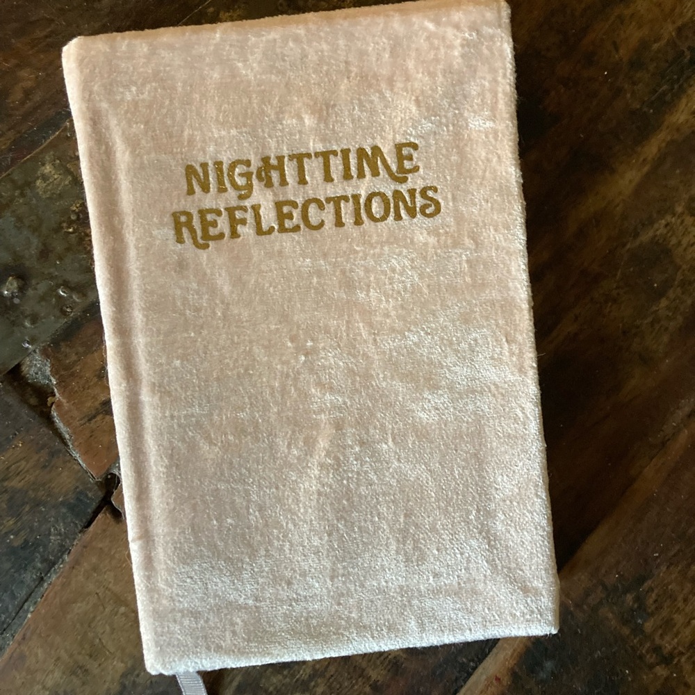 Nighttime Rituals journal in pink velvet New